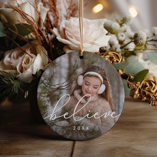 Ornement En Céramique Croire le script | Photo (Créateur téléchargé)