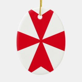 Ornement En Céramique croix maltaise