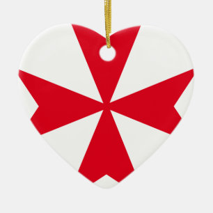Ornement En Céramique croix maltaise