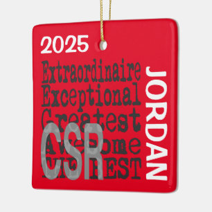 Ornement En Céramique CSR Extraordinaire PERSONNALISÉ