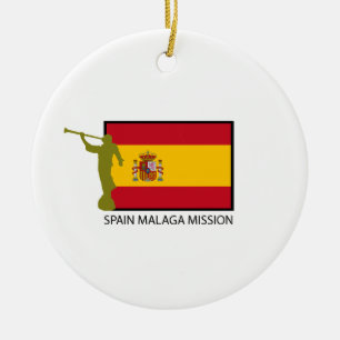 ORNEMENT EN CÉRAMIQUE CTR DE LA MISSION LDS DE L'ESPAGNE MALAGA