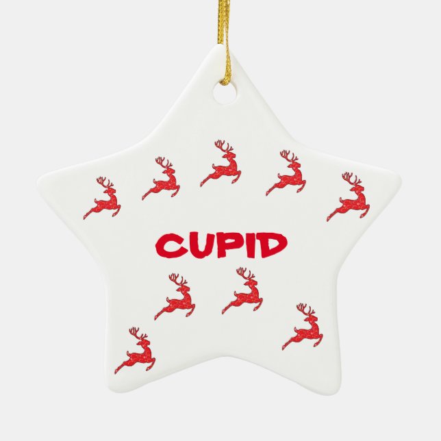 ORNEMENT EN CÉRAMIQUE CUPID - ORNAMENT (LES RÉINDEURS) (Dos)