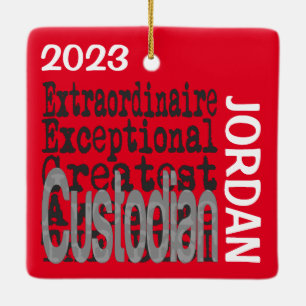 Ornement En Céramique Custodian Extraordinaire CUSTOM