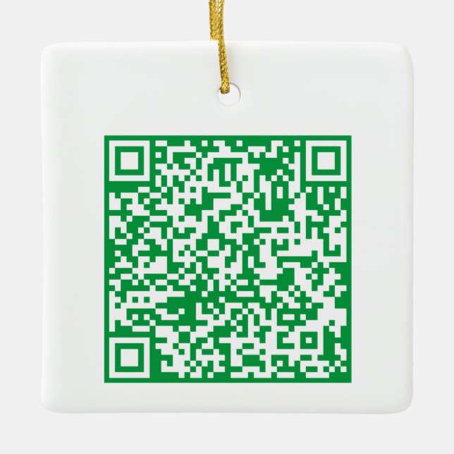 Ornement En Céramique Customizable QR code Double Sided Two Code (Devant)