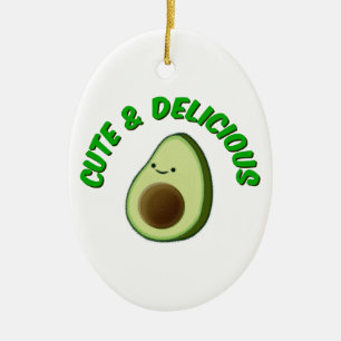 Ornement En Céramique Cute Et Délicieux Avocado