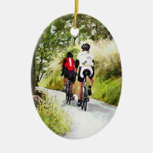ORNEMENT EN CÉRAMIQUE CYCLISME