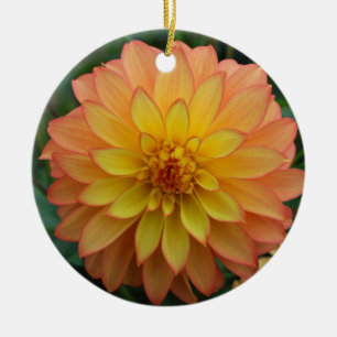 Ornement En Céramique Dahlia