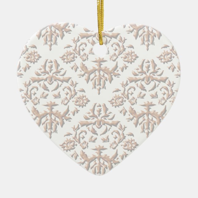 Ornement En Céramique Damas 3D (Devant)