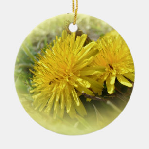 Ornement En Céramique Dandelions - Un Hi ensoleillé