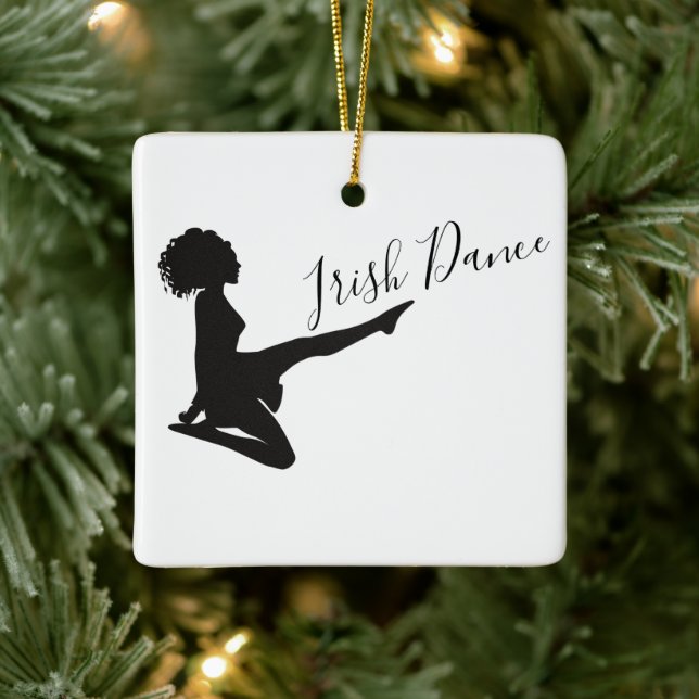 Ornement En Céramique Danse irlandaise personnalisée Soft Shoe Noël (Arbre)