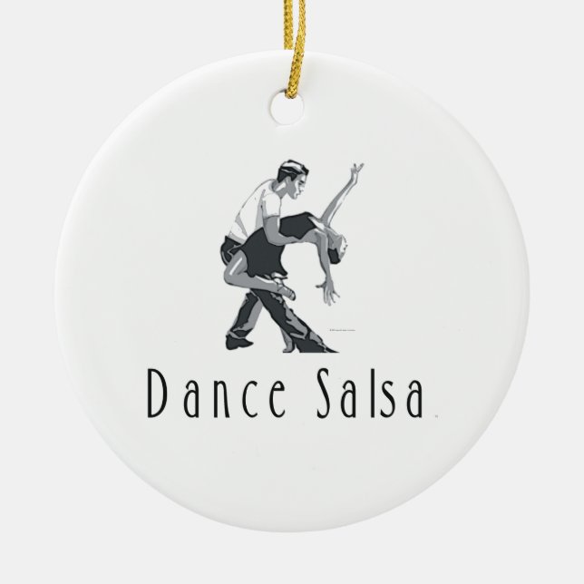 Ornement En Céramique Danse SUPÉRIEURE de Salsa (Devant)