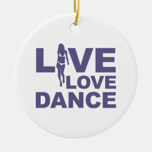 Ornement En Céramique Danse vivante d'amour