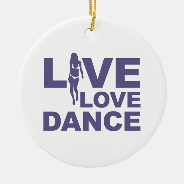 Ornement En Céramique Danse vivante d'amour (Devant)