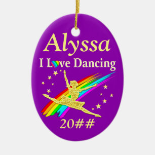 ORNEMENT EN CÉRAMIQUE DANSER DARLING ORNAMENT PERSONNALISÉ