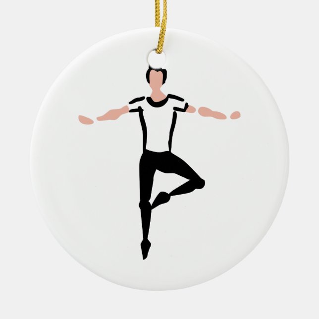 Ornement En Céramique Danseur masculin (Devant)