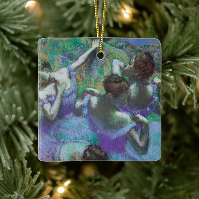 Ornement En Céramique Danseurs bleus par Edgar Degas, Impressionnisme Vi (Arbre)