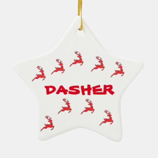 ORNEMENT EN CÉRAMIQUE DASHER-ORNAMENT (LES RÉINDEURS)