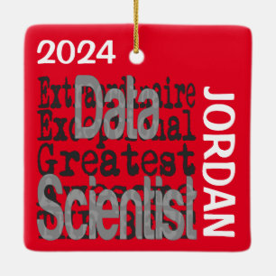 Ornement En Céramique Data Scientist Extraordinaire PERSONNALISÉ