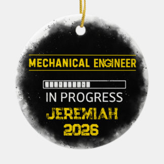 Ornement en céramique de futur ingénieur mécanique