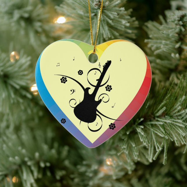 Ornement en céramique de guitare (Arbre)