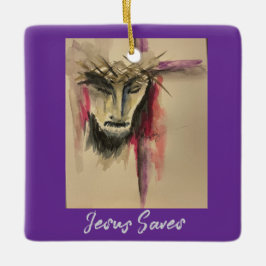 Ornement en céramique de la Passion du Christ