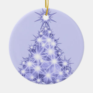 Ornement en céramique de l'arbre de Noël de lavand