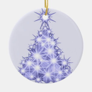 Ornement en céramique de l'arbre de Noël de lavand