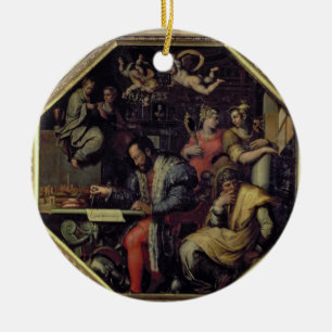 Ornement En Céramique De Medici (1519-74) de Cosimo I prévoyant les