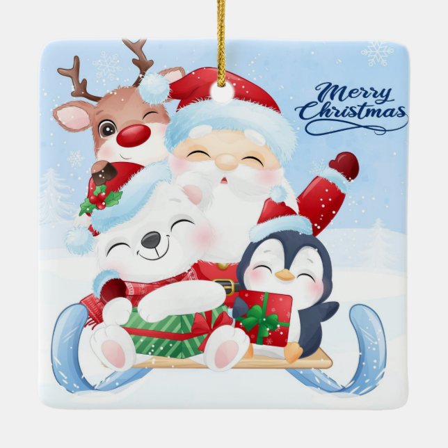 Ornement en céramique de Noël (Dos)
