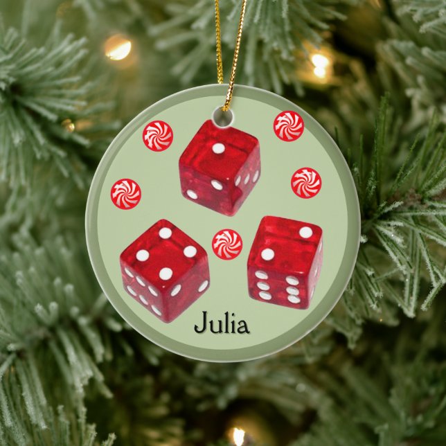 Ornement en céramique de Noël Bunco (Arbre)