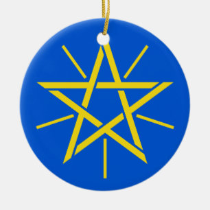 Ornement en céramique de Noël de l'ETHIOPIE