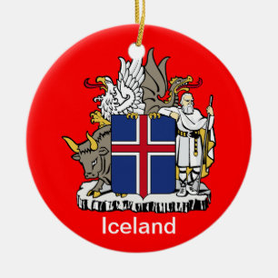 Ornement en céramique de Noël d'ICELAND*