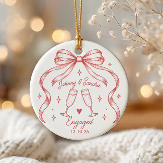 Ornement en céramique de Noël fantaisiste pour fia