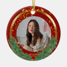 Ornement en céramique de Noël personnalisé