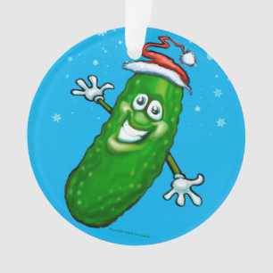 Ornement en céramique de Noël Pickle