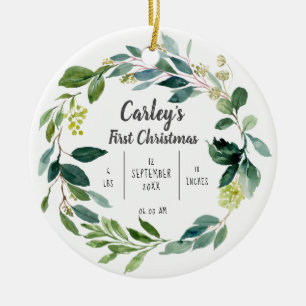 Ornement en céramique de Noël pour bébé personnali