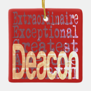 Ornement En Céramique Deacon Extraordinaire