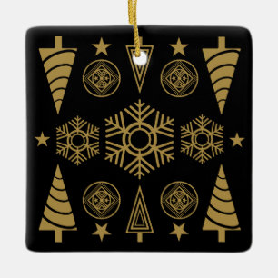 Ornement En Céramique Décor de Noël Art Nouveau