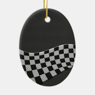 Ornement En Céramique Décor d'impression à drapeau à drapeau de course e