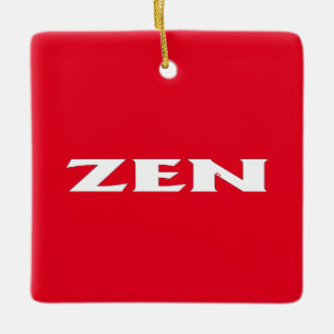 Ornement En Céramique Décor en céramique carré blanc Zen