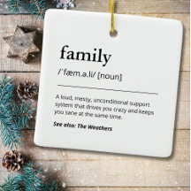Définition de famille Décor de Noël Garde vacances