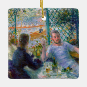 Ornement En Céramique Déjeuner Renoir au Restaurant Fournaise Rowers D