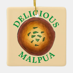 Ornement En Céramique Délicieux Malpua Indian Pancake Mithai Sweets