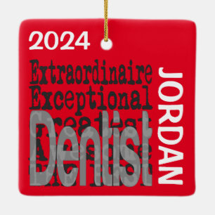 Ornement En Céramique Dentiste Extraordinaire PERSONNALISÉ