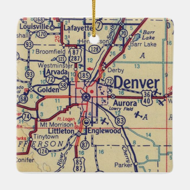 Ornement En Céramique Denver 1948 (Dos)