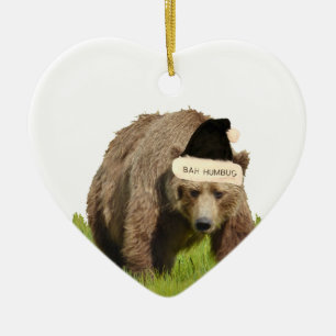 Ornement en céramique des grizzlis