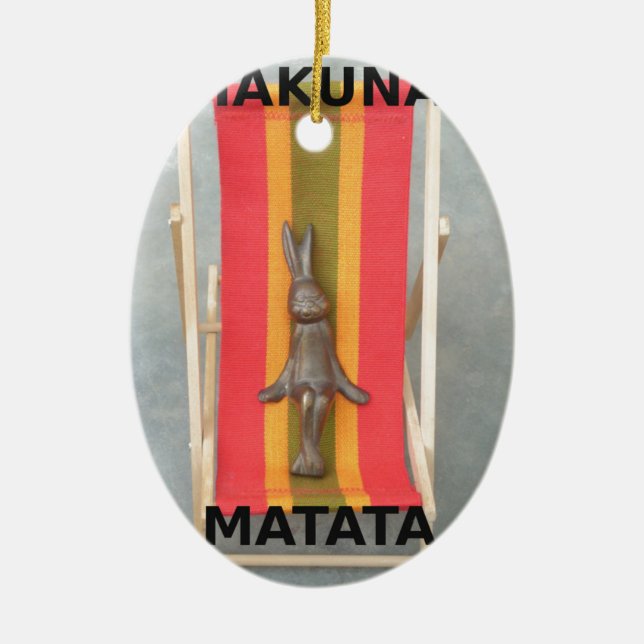 Ornement En Céramique Design d'impression d'écran vectoriel de lapin rel (Devant)