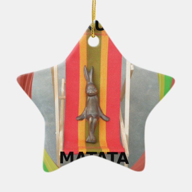 Ornement En Céramique Design d'impression d'écran vectoriel de lapin rel (Devant)