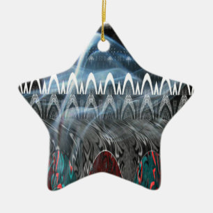 Ornement En Céramique Design Tribal Edgy moderne.
