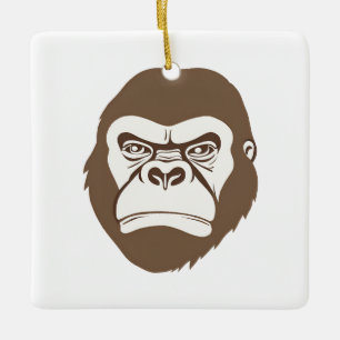 Ornement En Céramique Dessin de dessin de Gorilla